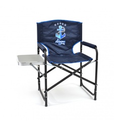 фото Кресло складное АДМИРАЛ со столиком SKA-03 (сталь/пластик, синий)