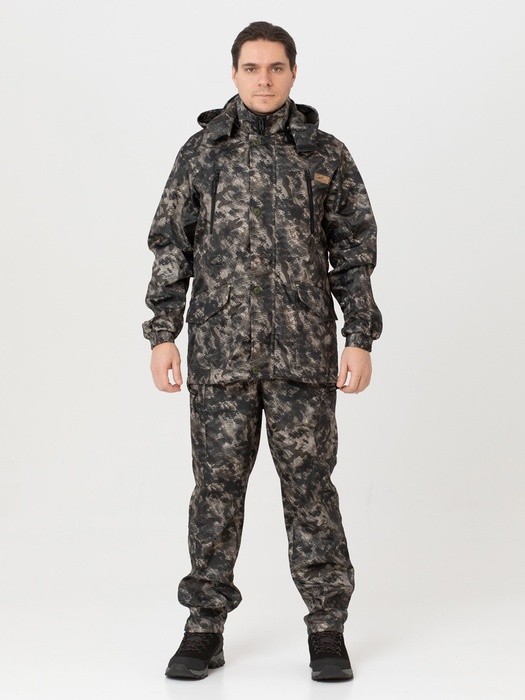 фото Осенний костюм для охоты и рыбалки KATRAN Такин 0°C (полофлис, бурелом/бежевый)