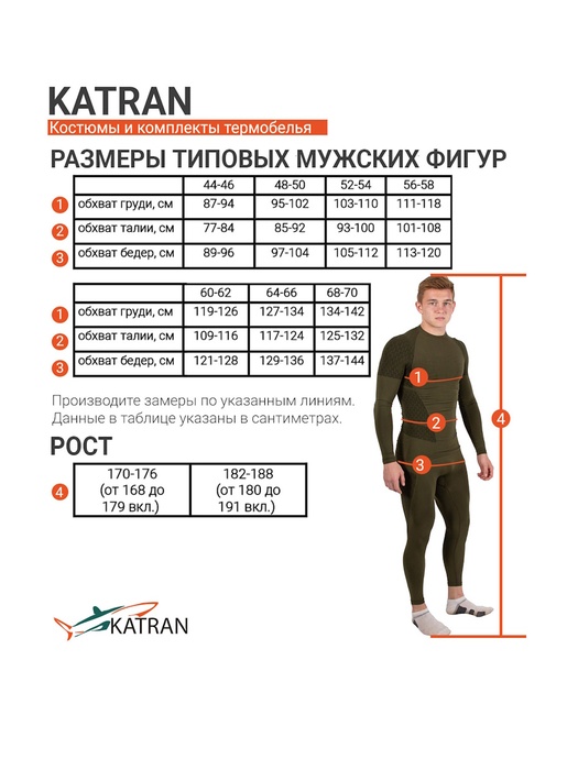 фото Термобельё флисовое KATRAN Форт (микрофлис, серое)