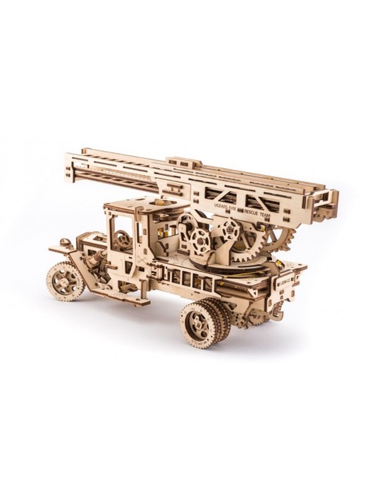 фото 3D деревянный конструктор UGEARS Пожарная лестница