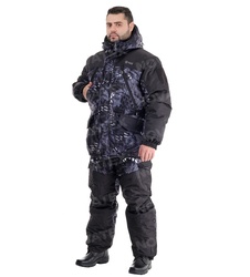 фото Зимний костюм для охоты и рыбалки «Горка Зима» -45° (Алова, Черный питон) 7,62
