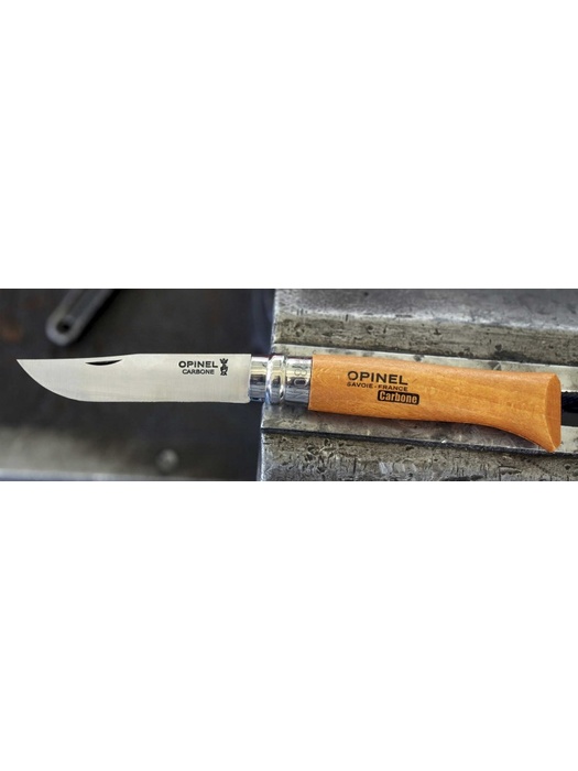 фото Нож Opinel №8 (углеродистая сталь, бук, чехол, в деревянной коробке)