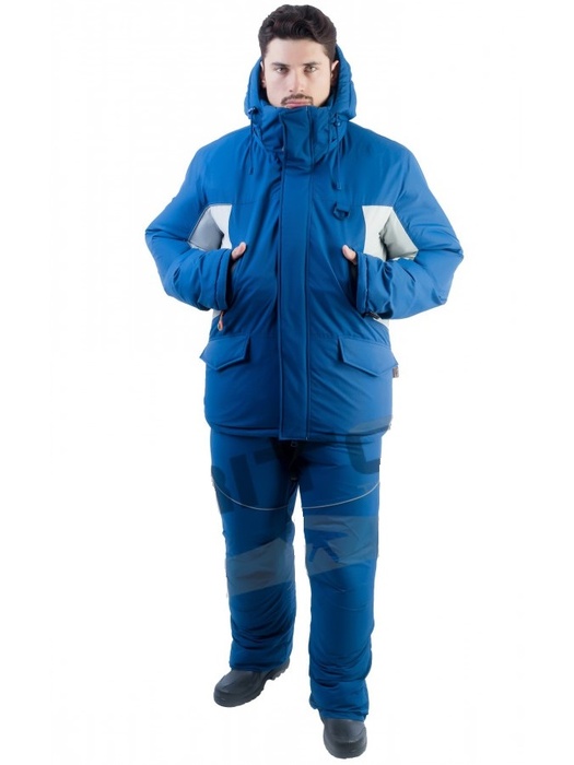 фото Зимний костюм для рыбалки и охоты TRITON Скиф -40 (Таслан, Синий) Поплавок
