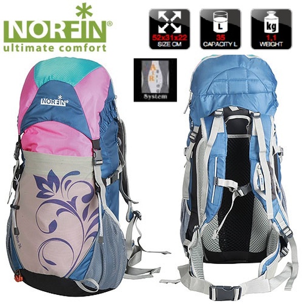 Туристический рюкзак Norfin LADY BLUE 35 NFL - фото 2