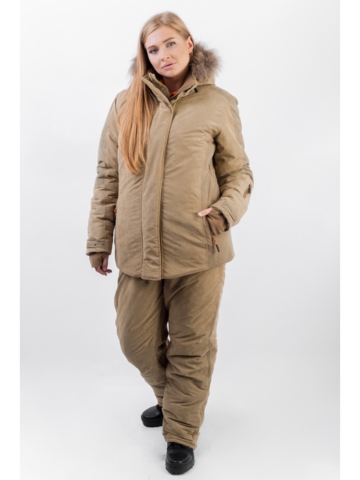 фото Зимний костюм для рыбалки и охоты TRITON Fox -40 Женский (Финляндия, бежевый)
