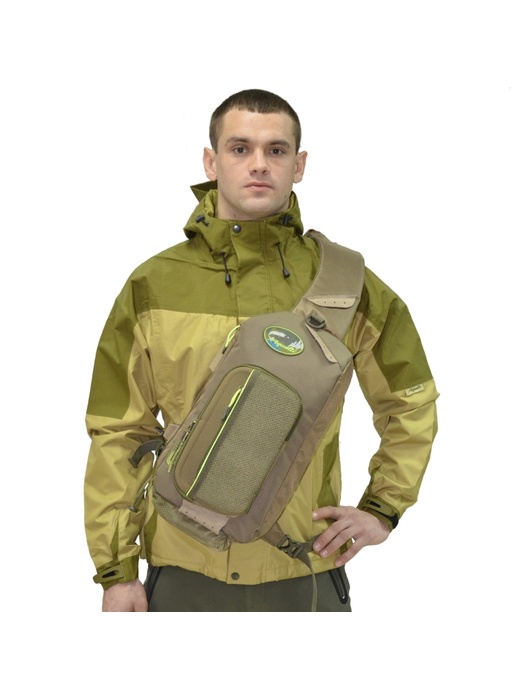 фото Однолямочная сумка-рюкзак для рыбалки Aquatic С-26ТС (цвет: темно-серый)