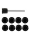 фото Комбинированные парктроники, монитор PARKMASTER 238 (8 датчиков, 18,8 мм) Черный
