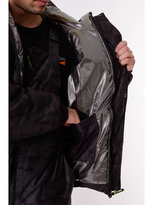 фото Зимний костюм для охоты и рыбалки ONERUS Патриот -45 (Алова, Черный) Полукомбинезон