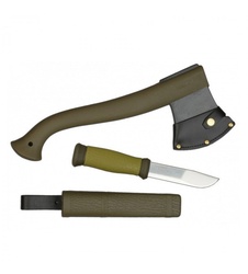 фото Набор Morakniv Outdoor Kit MG, нож Mora 2000 + топор (зеленый)