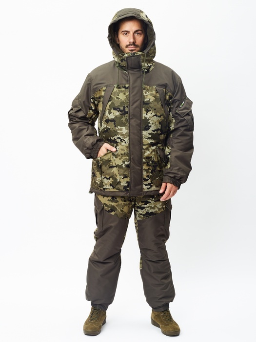 фото Демисезонный костюм для охоты и рыбалки ONERUS Горный -15 (Таслан/Алова, Бежевый) Полукомбинезон