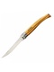 фото Нож филейный Opinel №10 (нержавеющая сталь, оливковое дерево, чехол, деревянный футляр)