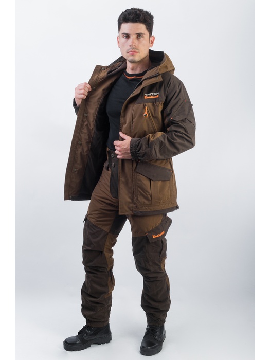 фото Осенний костюм для охоты и рыбалки TRITON GORKA PRO -5 (Твил, коричневый)