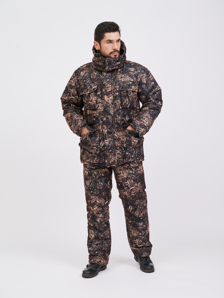 Зимний костюм для охоты и рыбалки KATRAN БАРТ -35°С (Алова, Форест) полукомбинезон - фото 3