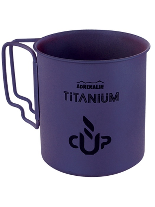 фото Титановая кружка со складными ручками Adrenalin Titanium Cup Purple