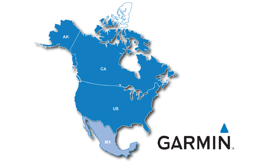 Продажа карты Северной Америки для Garmin (City Navigator NT North